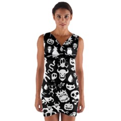 Wrap Front Bodycon Dress 