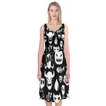 Monsters Midi Sleeveless Dress