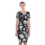 Monsters Classic Short Sleeve Midi Dress