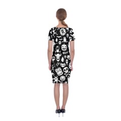 Classic Short Sleeve Midi Dress Back Classic Short Sleeve Midi Dress Back