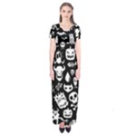 Monsters Short Sleeve Maxi Dress