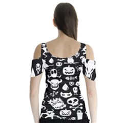 Butterfly Sleeve Cutout T-Shirt  