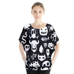 Batwing Chiffon Blouse 