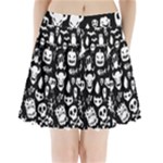 Monsters Pleated Mini Skirt