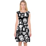 Monsters Capsleeve Midi Dress