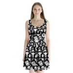 Monsters Split Back Mini Dress 