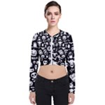 Monsters Long Sleeve Zip Up Bomber Jacket