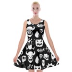 Monsters Velvet Skater Dress