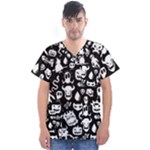 Monsters Men s V-Neck Scrub Top