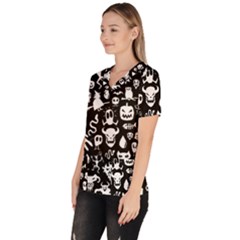 Women s V-Neck Scrub Top 