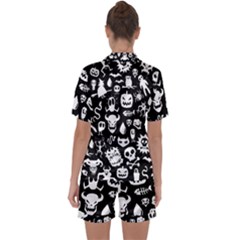 Satin Short Sleeve Pajamas Set 