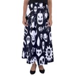 Monsters Flared Maxi Skirt