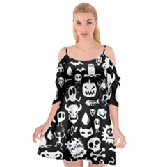 Cutout Spaghetti Strap Chiffon Dress 