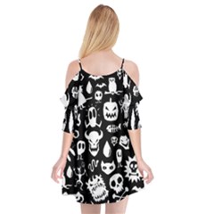Cutout Spaghetti Strap Chiffon Dress 