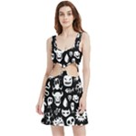 Monsters Velvet Cutout Dress