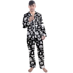 Men s Long Sleeve Satin Pajamas Set 
