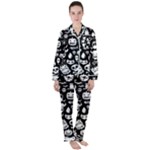 Monsters Satin Long Sleeve Pajamas Set