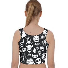 Velvet Racer Back Crop Top 