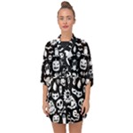 Monsters Half Sleeve Chiffon Kimono