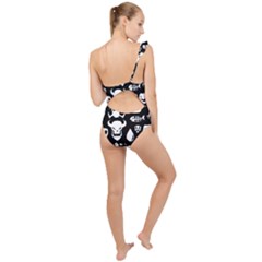 Frilly One Shoulder Swimsuit 