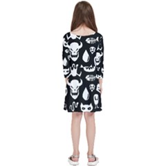 Kids  Quarter Sleeve Skater Dress 