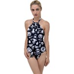Monsters Go with the Flow One Piece Swimsuit