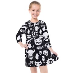 Kids  Quarter Sleeve Shirt Dress 