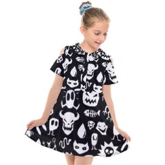 Kids  Short Sleeve Shirt Dress 