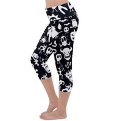 Lightweight Velour Capri Yoga Leggings 