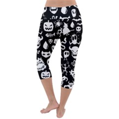 Lightweight Velour Capri Yoga Leggings 