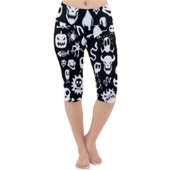 Lightweight Velour Cropped Yoga Leggings 