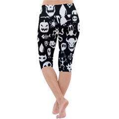 Lightweight Velour Cropped Yoga Leggings 
