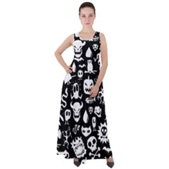 Empire Waist Velour Maxi Dress 