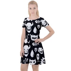 Cap Sleeve Velour Dress  