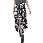 Monsters Velour Split Maxi Skirt