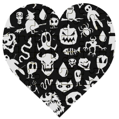Monsters Wooden Puzzle Heart from ArtsNow.com