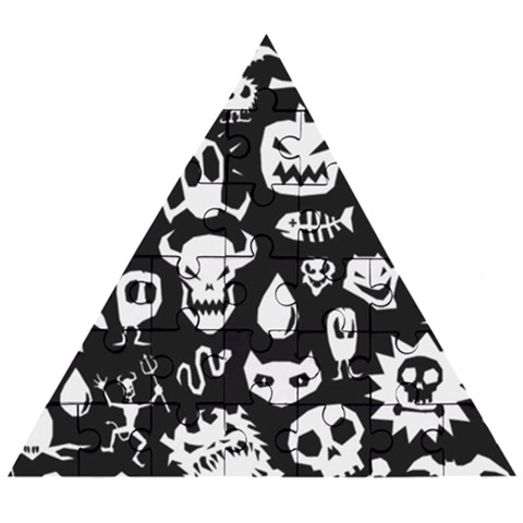 Monsters Wooden Puzzle Triangle from ArtsNow.com