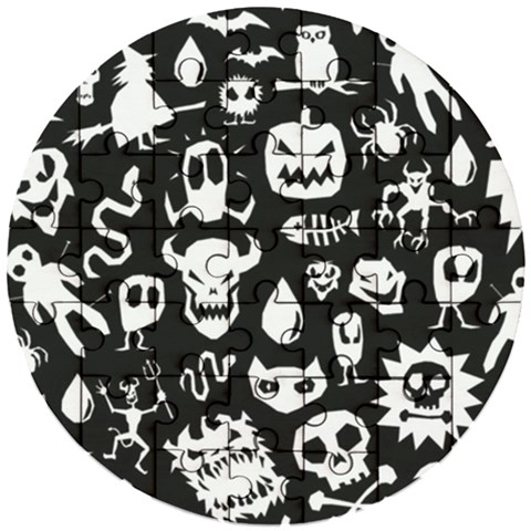 Monsters Wooden Puzzle Round from ArtsNow.com