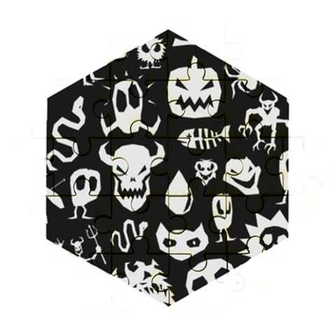 Monsters Wooden Puzzle Hexagon from ArtsNow.com