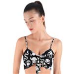Monsters Woven Tie Front Bralet