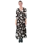 Monsters Button Up Maxi Dress