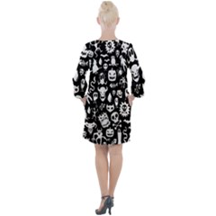 Open Neck Shift Dress 