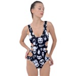 Monsters Side Cut Out Swimsuit