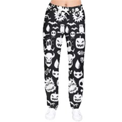 Women Velvet Drawstring Pants 