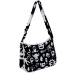 Monsters Zip Up Shoulder Bag