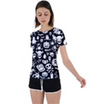 Monsters Back Circle Cutout Sports Tee