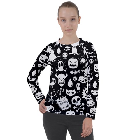 Monsters Women s Long Sleeve Raglan Tee from ArtsNow.com