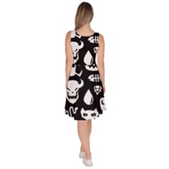 Knee Length Skater Dress With Pockets 