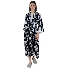 Maxi Satin Kimono 