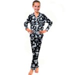 Monsters Kid s Satin Long Sleeve Pajamas Set